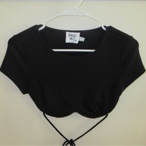 Princess Polly Black Crop Top
